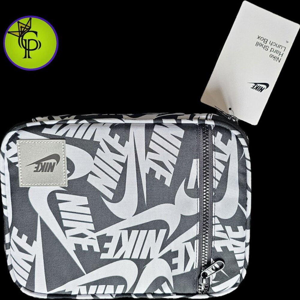 Nike Kid's Futura Hard Liner Lunch Bag (White & Black)